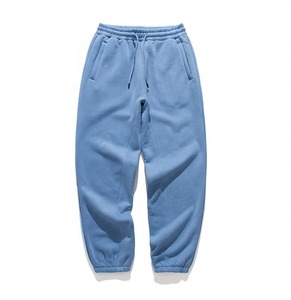 Custom Logo High Quality Hip Hop <b>Trousers</b> Oversized Stacked Sweat Pants <b>Men</b> Distressed Embroidery <b>Baggy</b> Sweatpants - Product Image 6