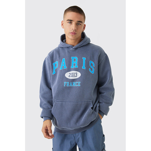 Sudadera con capucha gruesa y pesada para hombre, 400 GSM, logotipo personalizado, algodón, térmica, peso pesado, sudaderas con capucha de gran tamaño - Product Image 1