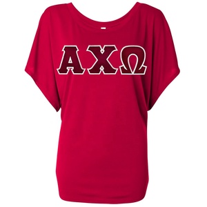 Alpha Chi Omega camiseta Titlists alta calidad hermandad letras griegas de talla grande para mujeres hermandad Rush College ropa de hermandad - Product Image 1