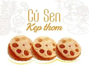 Fabricant OEM de racine de lotus séchée avec confiture d'ananas, racine de lotus avec confiture d'ananas pour le Tet, origine Vietnam ANGLE - Product Image 4