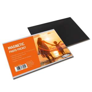 Set of 5 Customizable Magnetic Photo <b>Pockets</b> 10 X 15 cm Medium Size Blank Design for Fridge Use - Product Image 2