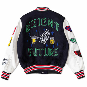 Marque privée personnalisée pour hommes vestes en toile quantité minimale de commande bas jaune Letterman Baseball Varsity Jacket Chenille Broderie Saison d'hiver - Product Image 6