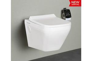 Hiện Đại Tiêu Chuẩn Châu Âu treo tường thiết bị vệ sinh gốm P-trap không có vành nhà vệ sinh với dual-tuôn ra một mảnh cấu trúc - Product Image 4