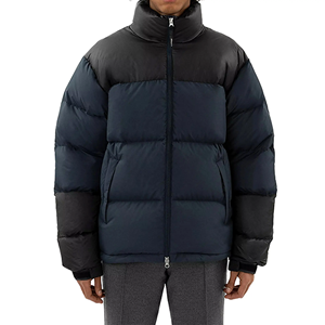 Chaqueta acolchada gruesa de invierno para hombre personalizada al por mayor con procesamiento revestido de cuello alto - Product Image 6