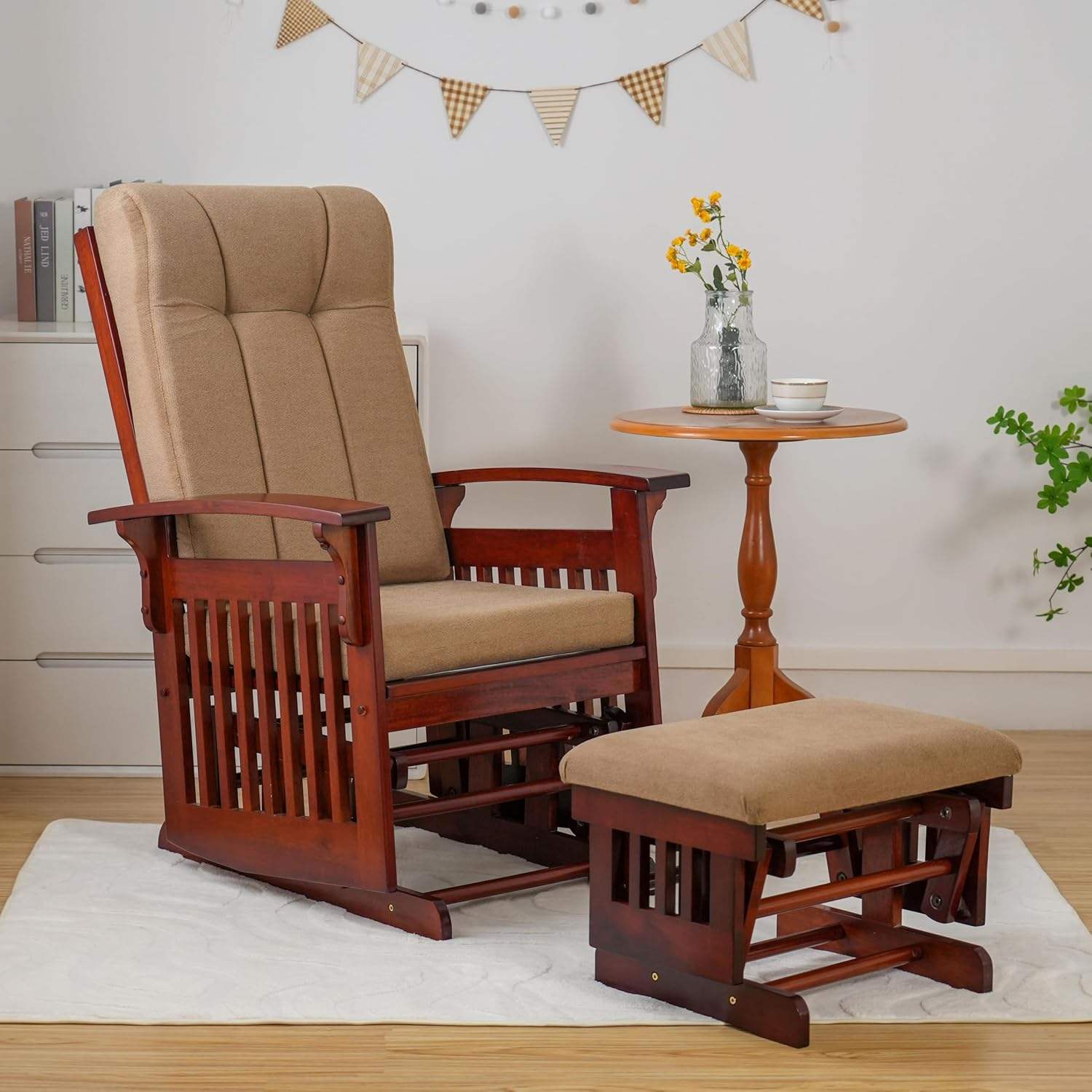 เอสเพรสโซที่มีผ้าสีน้ำตาล