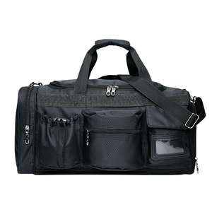 Sacs de voyage pour hommes noirs, sacs de voyage en PU imperméables, sacs de voyage pour le bureau, sacs de grande capacité, fournisseur en gros, confortables - Product Image 1