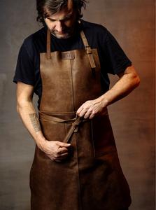 Delantal de cuero para hombres para trabajar, - Product Image 4