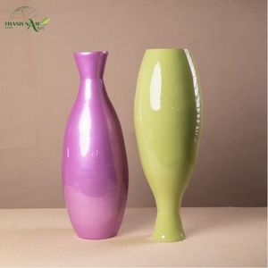 Jarrón Decorativo Artesanal de Bambú Hilado, Ecológico, Duradero, con Diseño Art Deco - Product Image 1