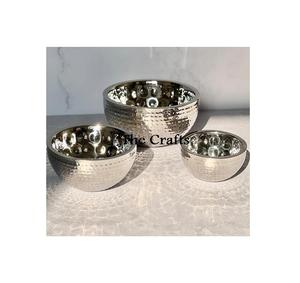 Bol décoratif de qualité supérieure en acier inoxydable forme ronde fruits bol de service couleur or bol décoratif - Product Image 6