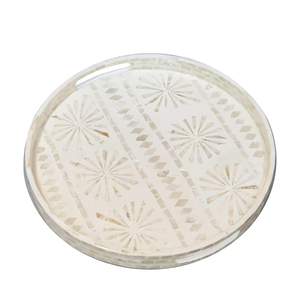 Bandeja de madera de bambú de alta calidad con incrustaciones de madreperla MDF de tamaño personalizado para Ramadán Eid Food Serving Holidays Direct Vietnam - Product Image 2