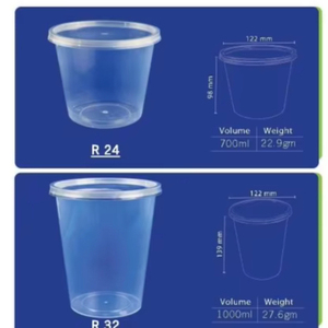 CONTENEDORES DE COMPARTIMENTOS DE ALIMENTOS DE PLÁSTICO Caja de compartimentos para comidas múltiples Bandeja de alimentos frescos Paquete inteligente Divisor de comidas - Product Image 6