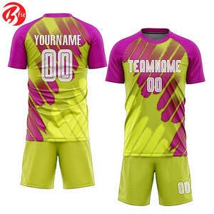 Ensemble de vêtements de football pour hommes à prix raisonnable Chemises et hauts à coupe automatisée à manches courtes Maillot de football pour adultes - Product Image 3