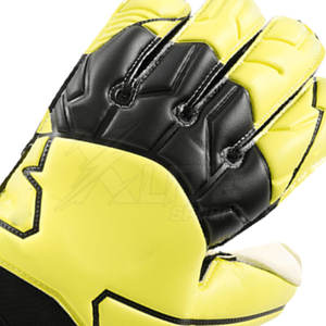 Gants de gardien de but professionnels en cuir, design respirant et confortable, contrôle avancé, antidérapants, fermeture auto-agrippante sur les doigts. - Product Image 6