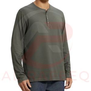 เสื้อเชิ้ตแขนยาวของผู้ชายผ้าโพลีเอสเตอร์/ ผ้าฝ้ายแห้งเร็วระบายอากาศได้ดีผลิตตามสั่ง - Product Image 2