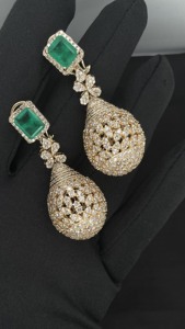 Colgante de diamante Natural de marca nueva de calidad Superior/dijes Hechos 14K oro Real IGI certificado joyería de fiesta de moda india - Product Image 4