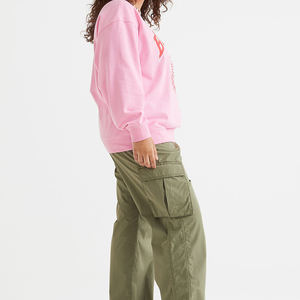 Recién llegado, Tops con estampado colorido para mujer, camisa con estampado de guepardo, Tops de manga larga con bloques de Color para mujer, sudadera con tinte de corbata - Product Image 2