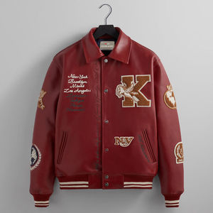 Chaqueta Universitaria con Logotipo Personalizado, Chaqueta con Mangas Bordadas para Hombre, Chaqueta de Béisbol Vintage con Letras Bordadas para Hombre, Venta al por Mayor - Product Image 1