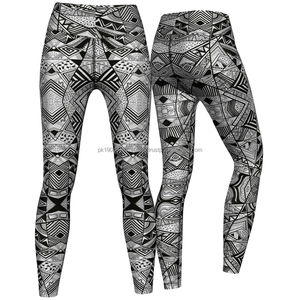 Leggings de fitness de sport actif personnalisés de haute qualité pour femmes vêtements de sport en gros avec technique de teinture par teinture - Product Image 1