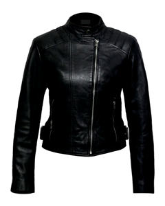 Veste en cuir de motard régulière de style décontracté de haute qualité avec logo avant teint uni d'hiver Fabrication professionnelle OEM de toutes les tailles - Product Image 1