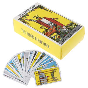 Jeux de tarot anglais Rider, tarot français traditionnel avec interprétations anglaises - Product Image 2