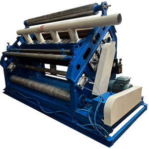 Máquina corrugada de papel de alta eficiencia semiautomática de tipo oblicuo sin dedos de alta resistencia para fabricación de cajas de cartón corrugado - Product Image 1
