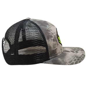 หมวกถักลายพลางโลโก้แพตช์สีเทาหินหมวกปิดแบบปรับได้ L01ผลิตจากเวียดนาม - Product Image 4