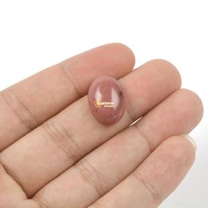 Great Gems 18mm Natural Pink Rhodonite Oval Cut Gemstone Cabochon for <b>Jewelry</b> <b>Making</b> - Product Image 2
