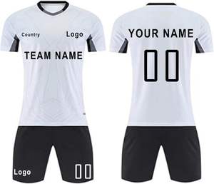 ชุดยูนิฟอร์มฟุตบอลสำหรับคลับเสื้อฟุตบอลพิมพ์ลายซับลิเมชันผ้าโพลีเอสเตอร์ระบายอากาศ - Product Image 1