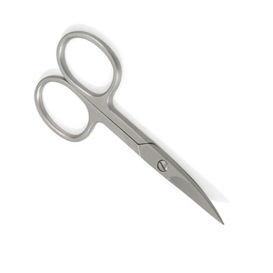 Tijera alemana de acero inoxidable para uñas con borde afilado, hoja curva, acabado de arena, cutícula, belleza, Tijera para el cuidado de las uñas - Product Image 4