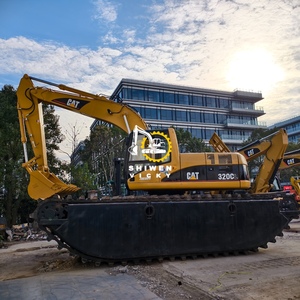 รถขุดสะเทินน้ำสะเทินบก SHIWEN รุ่น CAT 320C มือสองสำหรับขาย Caterpillar 320c 320b 320d 320d2 320gx 320gc excavadora CAT ราคาถูก - Product Image 2