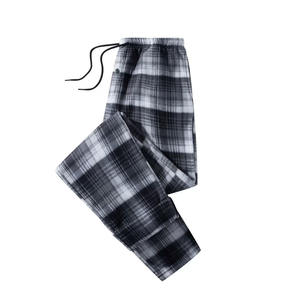 กางเกงแฟลนเนลผู้ชายพิมพ์โลโก้ตามสั่ง ผ้าผสมคอตตอนและโพลีเอสเตอร์ น้ำหนักเบา เป็นมิตรกับสิ่งแวดล้อม เหมาะสำหรับใส่เล่นกีฬาและกิจกรรมกลางแจ้ง - Product Image 1