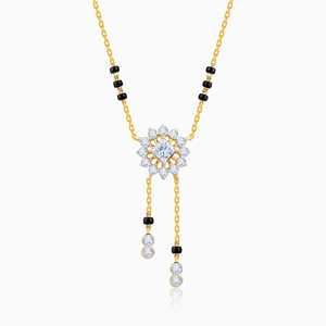 Luxury Fine <b>Jewelry</b> <b>Set</b> <b>Gold</b> Triparna Lab Grown Diamond Mangalsutra Ideal for Bridal Festival Wedding and Special Occasions - Product Image 1