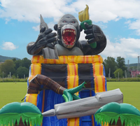 Nouvelle conception de toboggan aquatique gonflable commercial APE Escape avec piscine pour les fêtes et les entreprises
