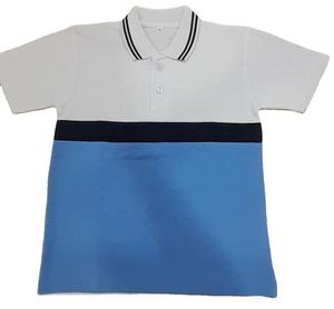 Design personnalisé de qualité supérieure unisexe à manches courtes T-shirt polo à blocs de couleurs vêtements de sport T-shirt polo tricoté confortable - Product Image 2