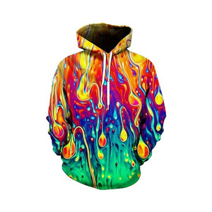 2024 nueva tendencia personalizada al por mayor adultos de gran tamaño 6XL Puff Hoodie ligero cómodo 3D impreso polar pulóver para invierno - Product Image 1