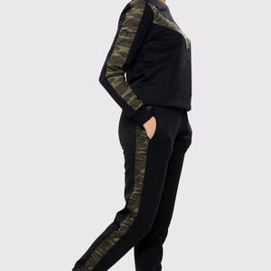 Conjunto de ropa de salón estampada para mujer de talla grande, chándal informal de dos piezas con Top estampado y pantalones para correr, ropa OEM al por mayor - Product Image 6