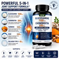 OEM Glucosamin 1500 Chondroitin 800 Nahrungsergänzungsmittel Glucosamin Chondroitin Kurkuma MSM Kapseln für Gelenkpflege und Gesundheit