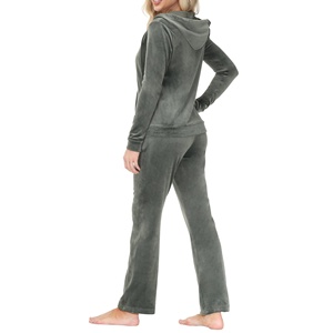 Wholesale Custom Women Fashion Ladies <b>Velour</b> Tracksuits for Women Tracksuit Jogging Sweat Suit Training and Jogging Suits - Product Image 3