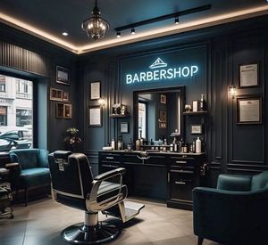 Unidad de peluquero moderna de lujo, muebles de madera con estilo, incluye espejo de salón, silla de pedicura de Metal duradero para el cabello/escuelas de belleza - Product Image 1