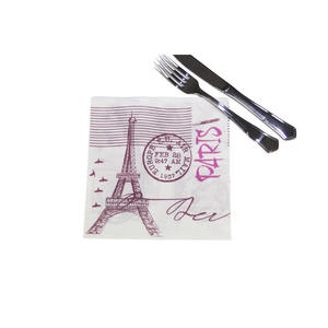 Serviettes imprimées Paris 40x40cm, 600 pièces, B2B - Product Image 1