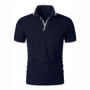 Polo <b>Shirt</b> Casual Wear <b>Men</b> Polo <b>Shirts</b> Hot Selling New Design Custom Logo Solid Color Breathable Polo <b>Shirts</b> - Product Image 1
