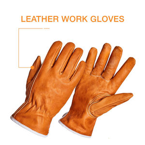 ถุงมือทำงานหนังวัวลายหนังวัวถุงมือคนขับตัดป้องกันการกระแทกฟังก์ชันมาใหม่ทั่วไปถุงมือนิรภัยที่ดีที่สุด - Product Image 5