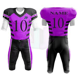 Nuevo Diseño de Uniformes de Fútbol Americano Transpirables y Cómodos con Mangas Cortas, Hechos de Tela Ligera y Duradera, en Venta - Product Image 1