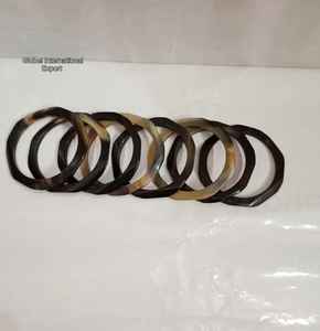 Brazaletes de cuerno de Búfalo con logotipo personalizado en colores naturales y teñidos, joyería étnica hecha a mano para brazalete informal y de fiesta - Product Image 2