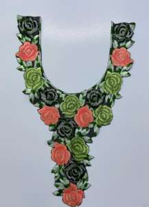 Elegantes parches de cuello de red de encaje con Bordado de hilo y lentejuelas para saris vestidos blusa Kurti vestidos para ropa elegante - Product Image 2