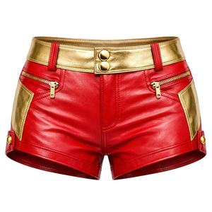 Shorts de plage rétro respirants en velours côtelé à taille élastique pour femme – Nouvelle collection automne-hiver, taille haute amincissante, polyvalents, décontractés, coupe large - Product Image 5