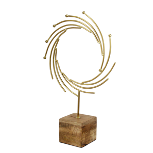 Estatua decoración figuritas hierro forjado sol decoraciones hogar Tv gabinete decoraciones artesanía adornos escultura de Metal - Product Image 3