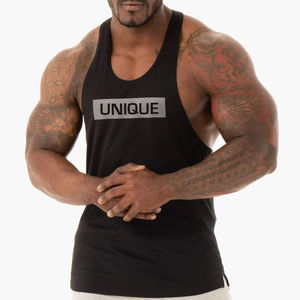 Venta caliente Tank Tops Hombres Culturismo Logotipo personalizado Hombre Gimnasio Stringer Venta al por mayor Stringers Chaleco Precio al por mayor - Product Image 6