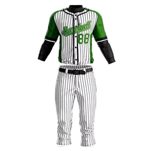 Uniformes de Béisbol Personalizados al por Mayor de la Mejor Calidad, Diseño Personalizado, Logotipo Personalizado, 100% Poliéster Antibacteriano, Hecho en Pakistán, 5 Conjuntos MOQ - Product Image 2