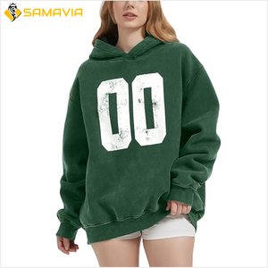 Sweat à capuche élégant et surdimensionné pour hommes et femmes 100% coton Urban Fashion Wear avec pantalon de survêtement pour hommes Acid Wash Hoodie - Product Image 2